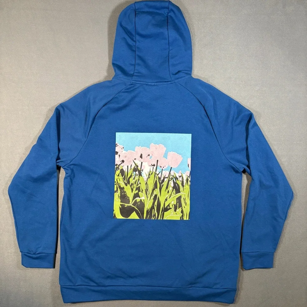 Nike Dri-FIT Sport Performance Graphic Hoodie Blue FN3285-476‎ X-Large $75